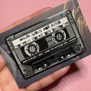 Supernatural Tracklist Pin | Glow In The Dark | Dean Winchester | Sam Winchester